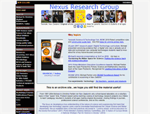 Tablet Screenshot of nexusresearchgroup.com